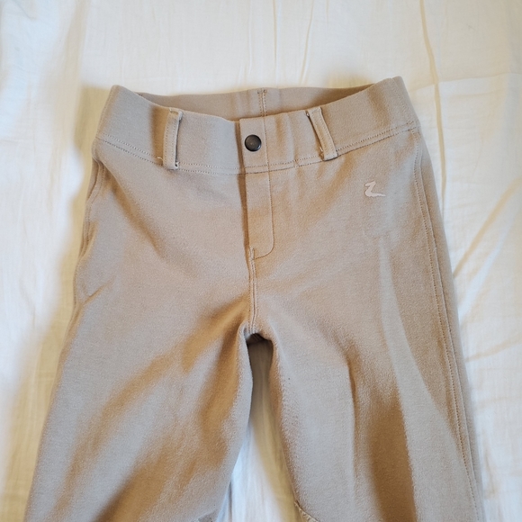 Horze Pull On Breeches Knee Patch sz L Girls - Picture 4 of 8